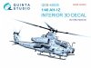 Quinta Studio QDS-48535 AH-1Z Zulu Cobra/Viper 3D-Printed & coloured Interior on decal paper (KittyHawk) (small version) 1/48